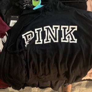 Pink crop hoodie